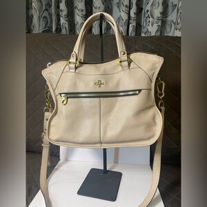 orYANY Tan Leather Handbag